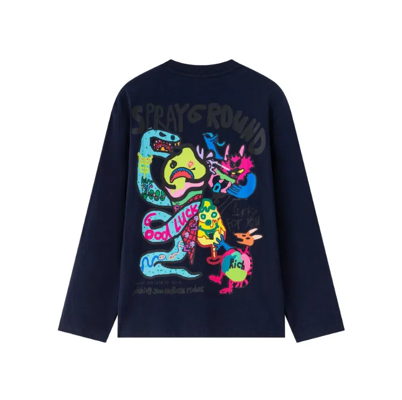 Лонгслив Sprayground x Maruko Shark Logo Long Sleeve Tee